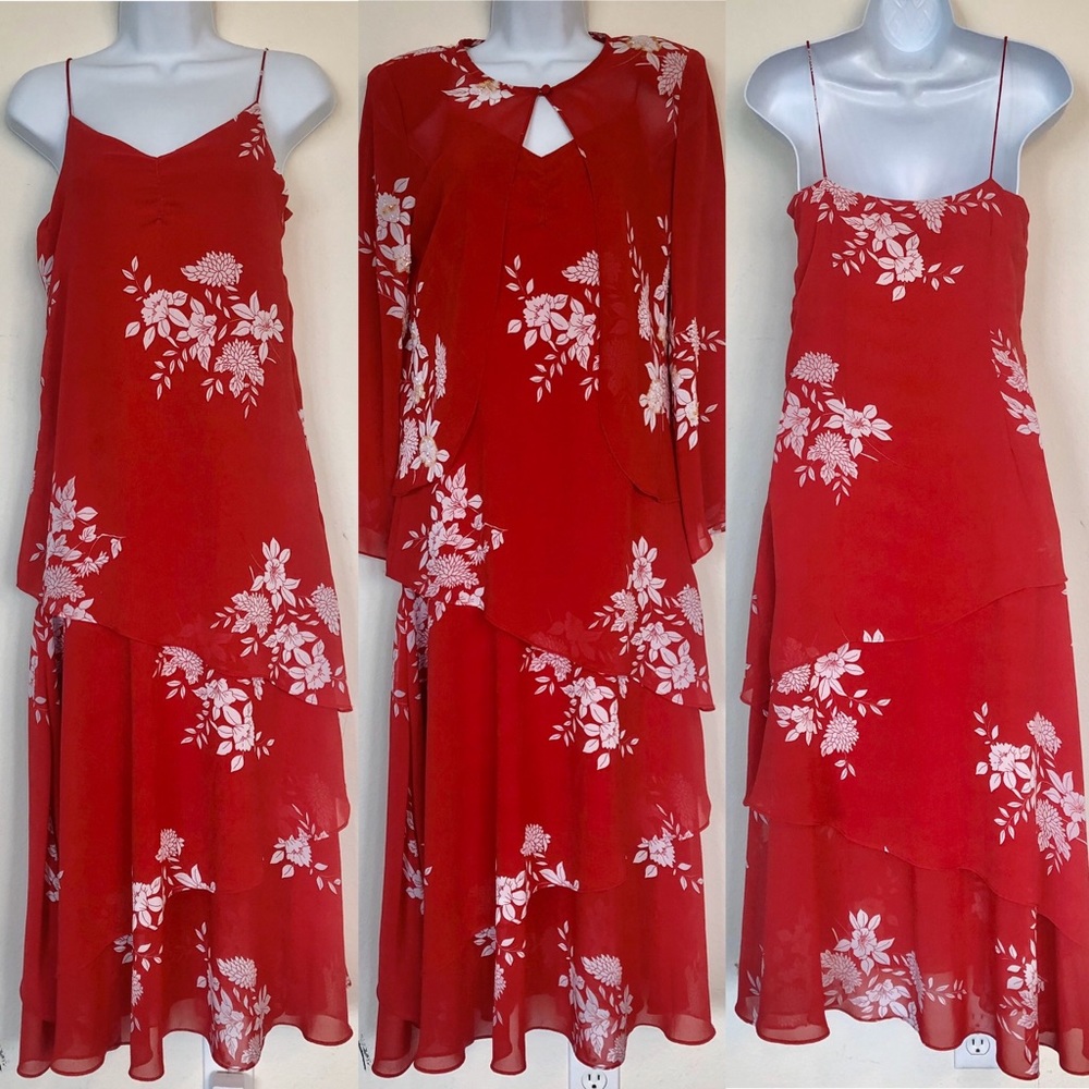 Nebiani Formal Red Sequined Dress SALE!